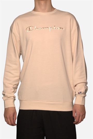 Champion Sweatshirt med broderi - Basic - Light Sand