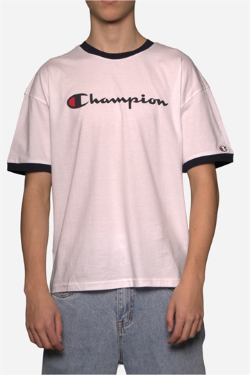 Champion T-shirt med tryck fram - Basic - Vit