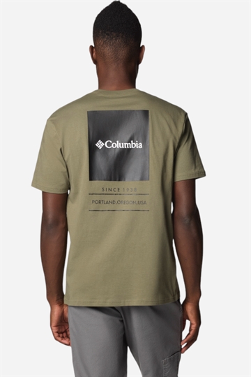 Columbia Barton Springs™ SS grafisk t-shirt - stengrön