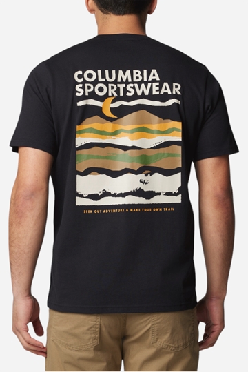 Columbia Explorers Canyon™ Rygg SS T-shirt - Svart