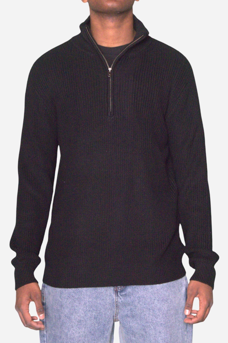 Fraizer - Half Zip Knit - Svart