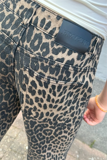 Fraizer - Girls Jeans Låg midja - Malou - Leopard Print