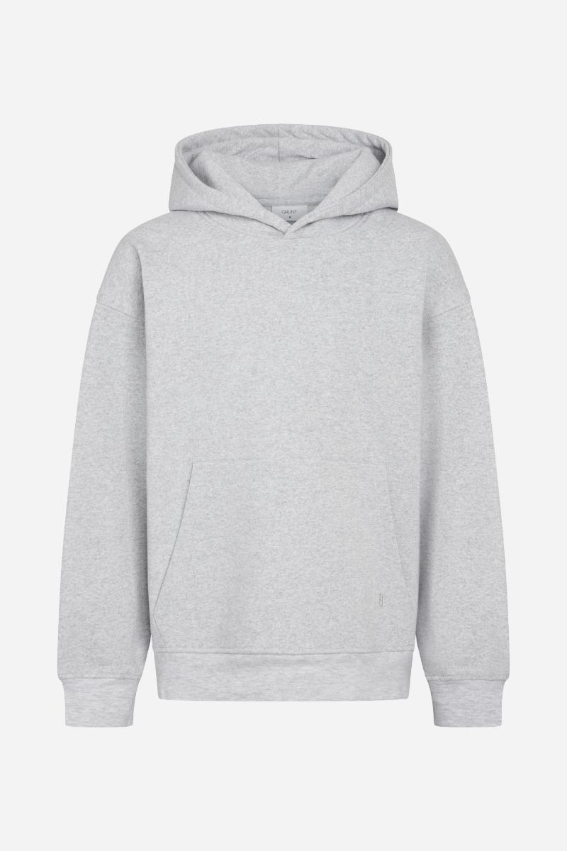 Grunt Nok Hood Sweat - Snow Melange