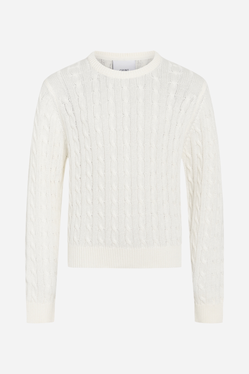 Grunt Line Cable Knit - Off White