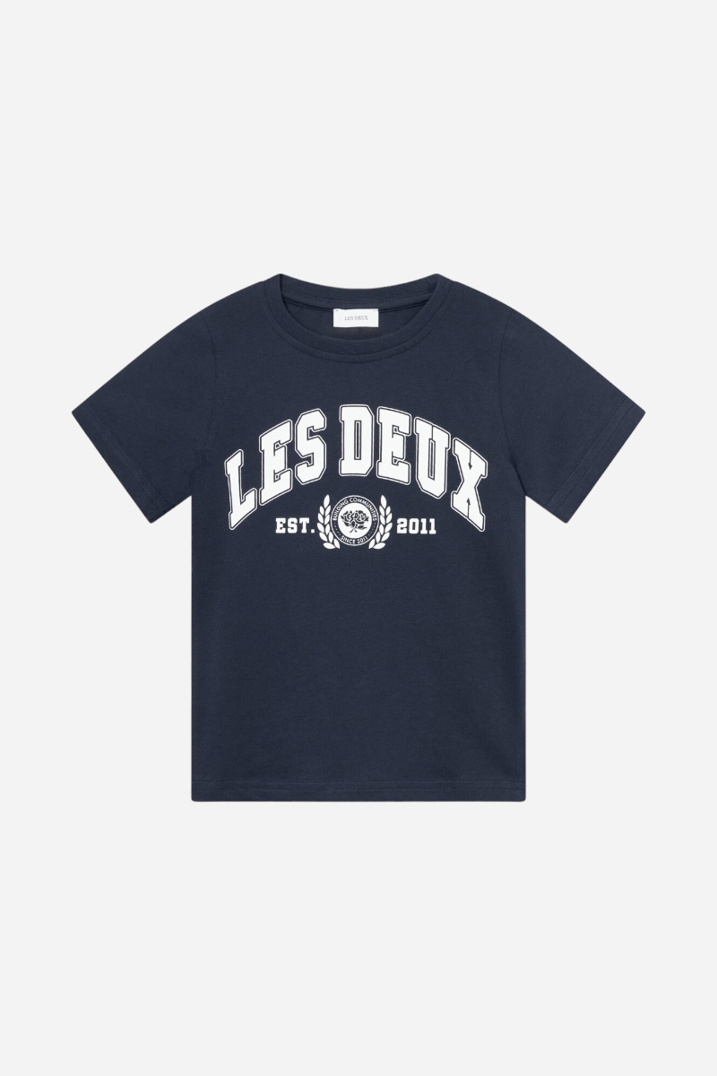 Les Deux T-shirt - Universitet - Mörk marinblå/Ljus elfenben