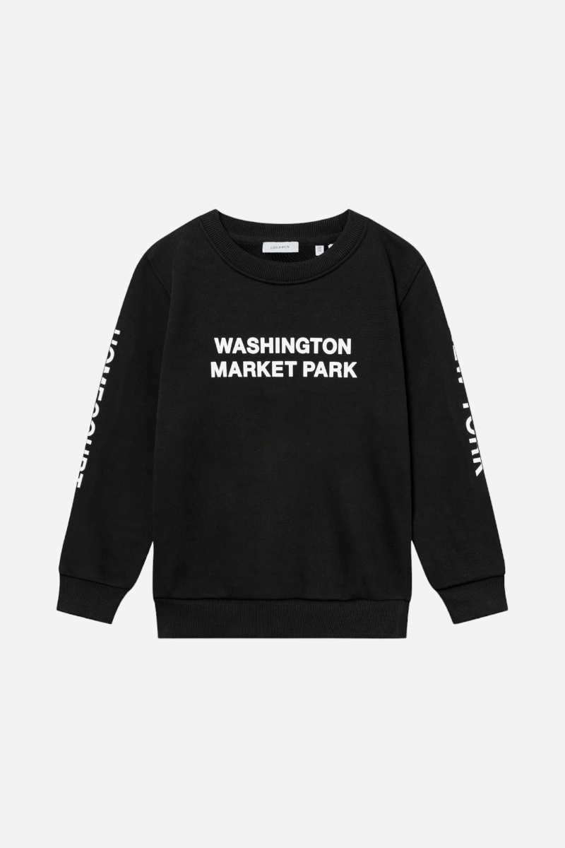 Les Deux Washington Sweatshirt - Svart / Ljus Elfenben