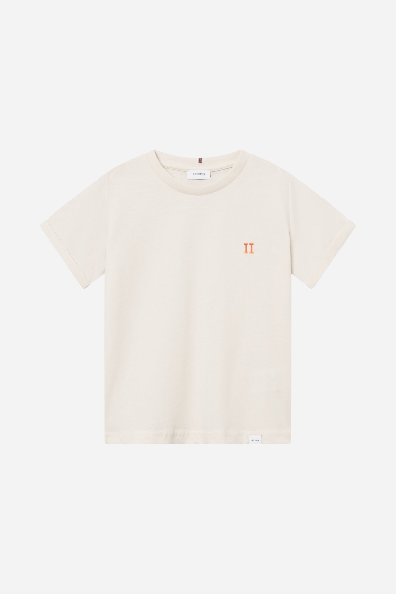 Les Deux Nørregaard T-shirt - Elfenben / Orange