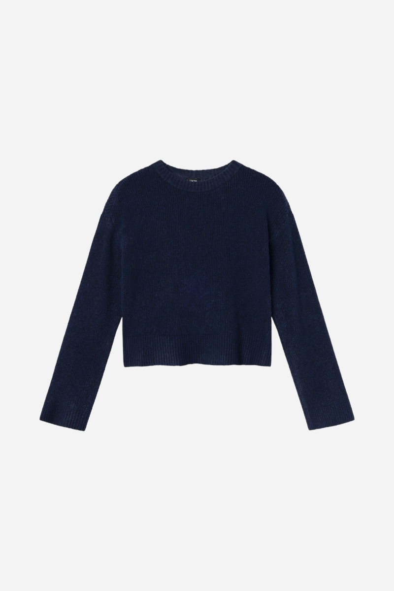 LMTD Soldered LS Short Rib Knit - Dark Sapphire