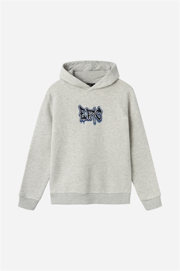 LMTD Nieter Sweat Hood - Ljusgrå Melange