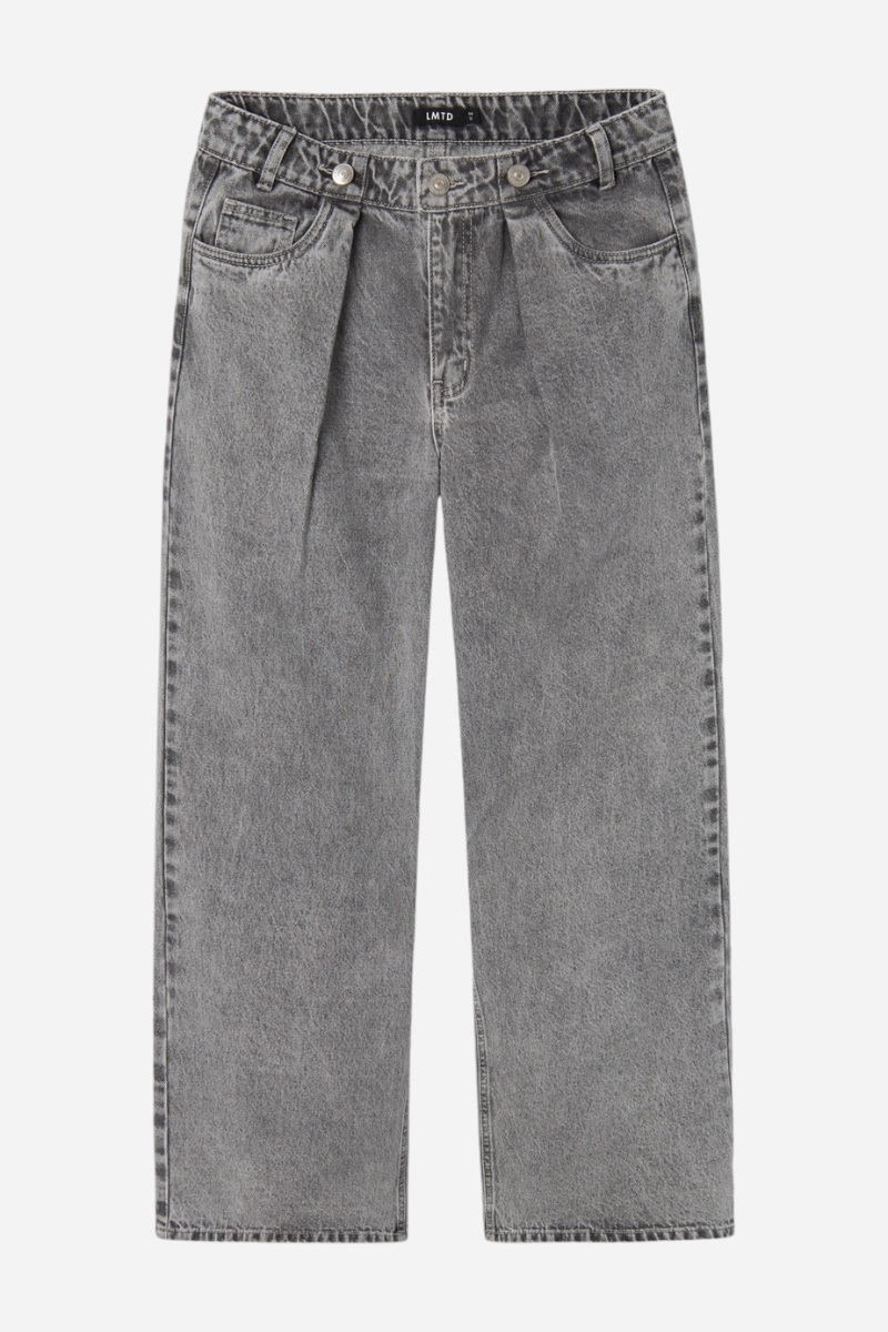 LMTD Nilizza Wide Pants - Ljusgrå Denim