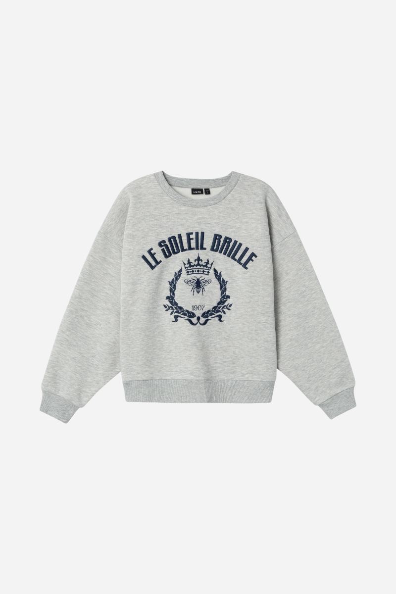 LMTD Nolei Short Sweat - Grey Melange