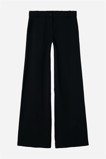 LMTD Straight Wide Pants - Svart