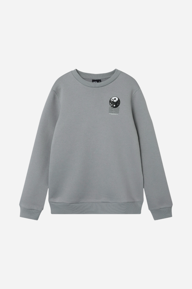 LMTD Salance O-neck Sweat - Sharkskin