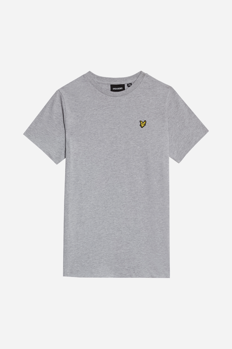 Lyle & Scott Vanlig T-shirt - ljusgrå märgel