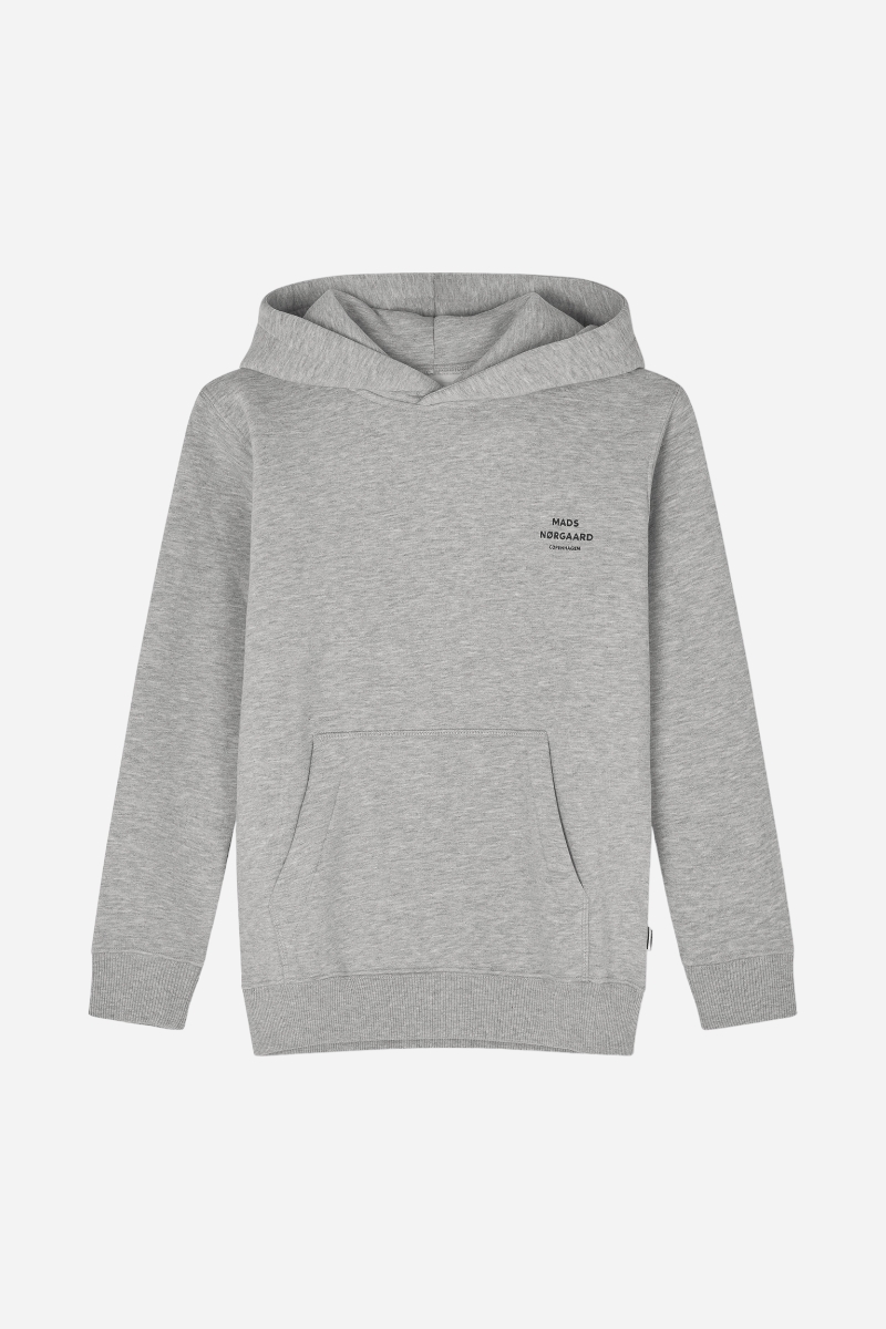 Mads Nørgaard Hoodie - Standard Hudini - Grey Melange