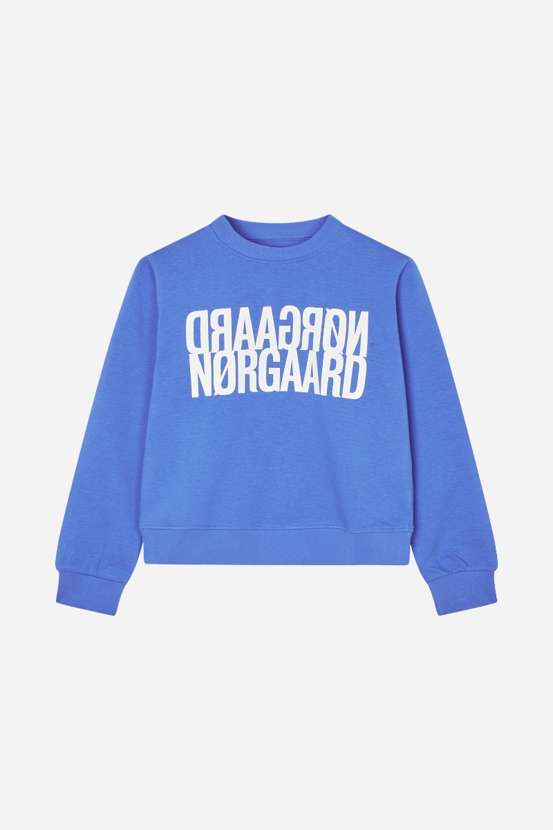 Mads Nørgaard ekologisk Sweatshirt - Talinka - Amparo Blue