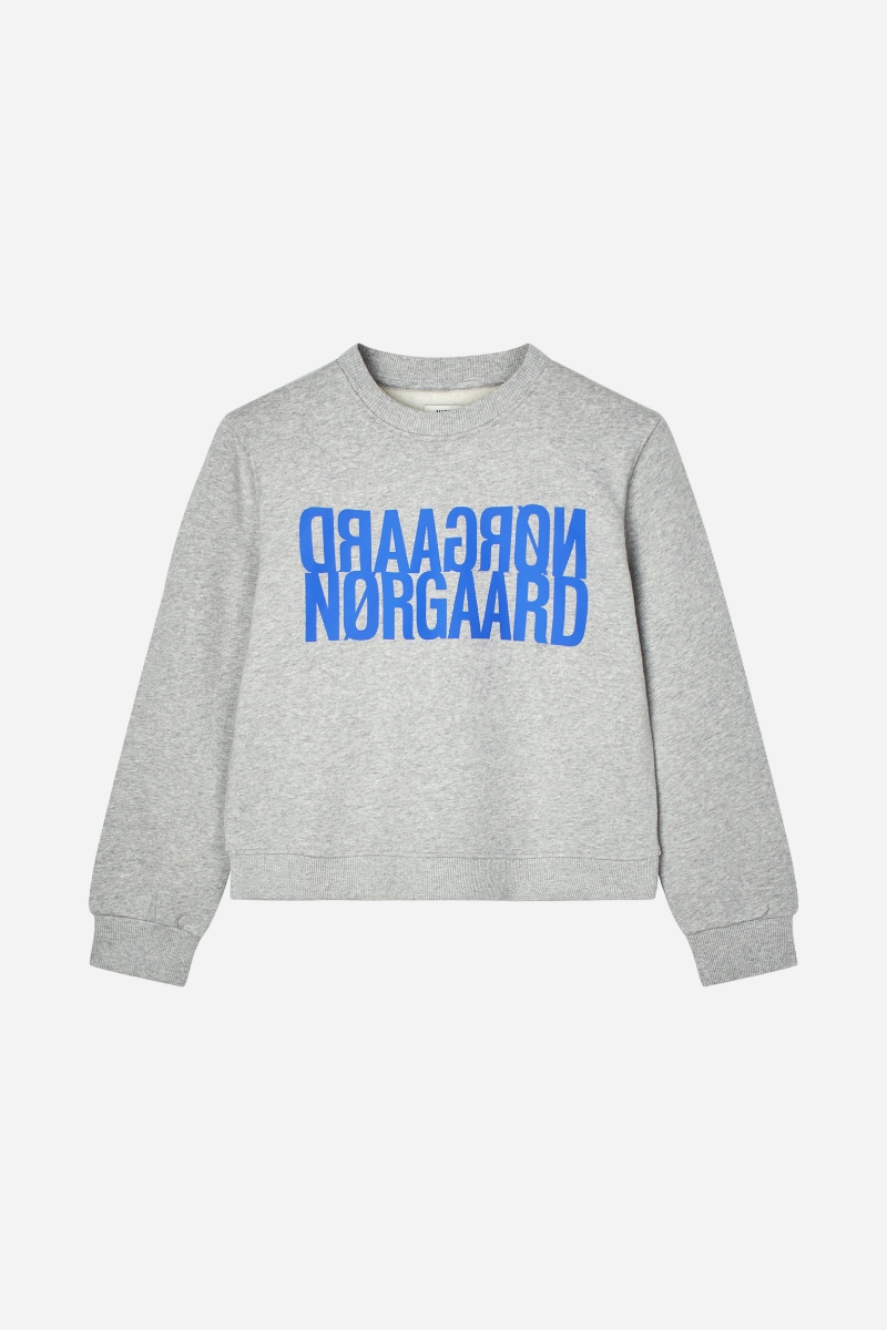 Mads Nørgaard ekologisk Sweatshirt - Talinka - Light Grey Melange