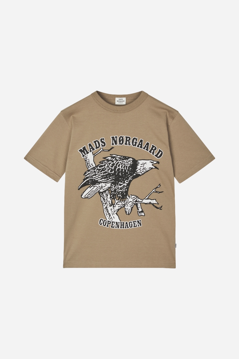 Mads Nørgaard T-shirt med tryck - Theo - Blygrå