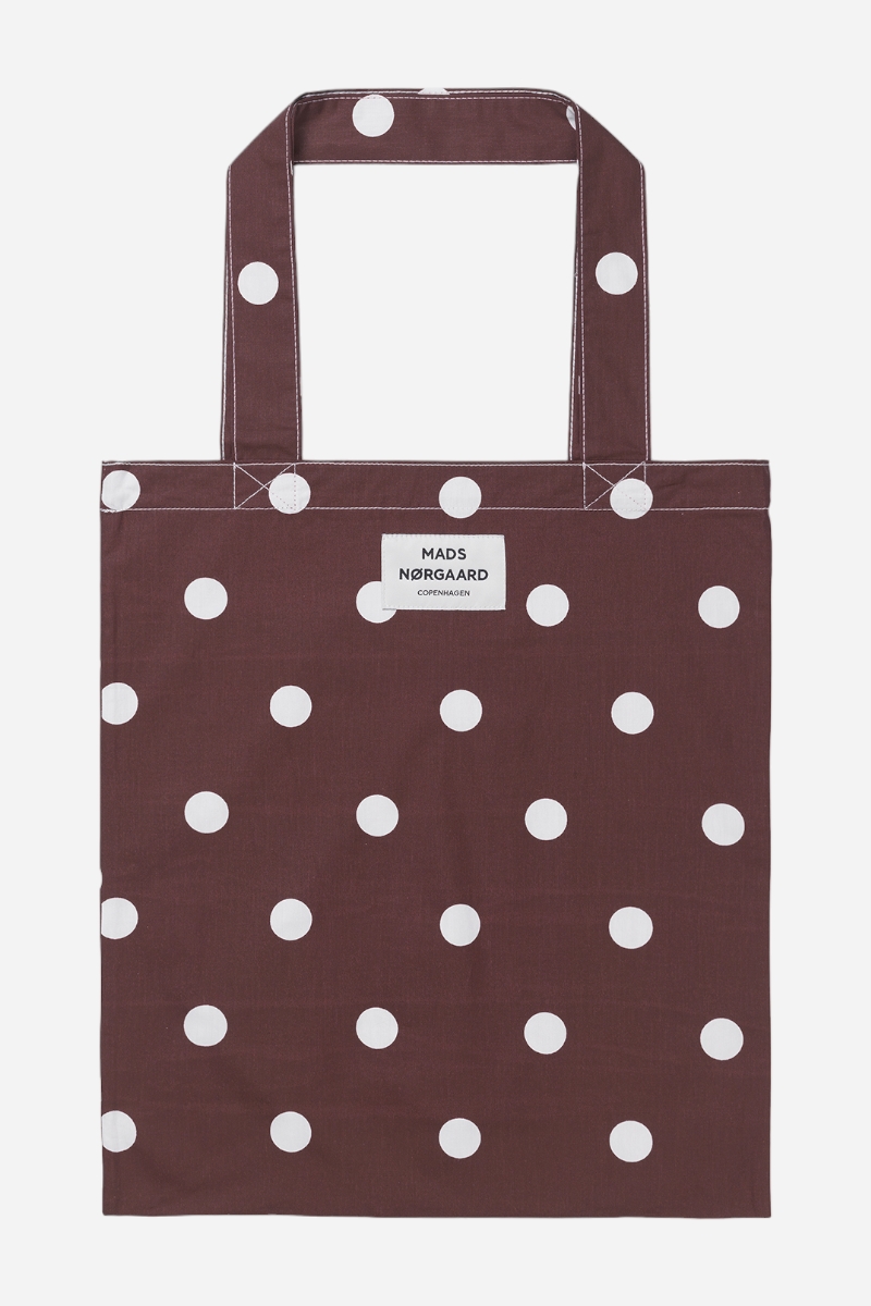 Mads Nørgaard Sacky Atoma Bag - Dot Aop Sassafras White Alyssu