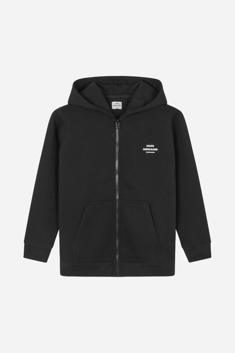 Mads Nørgaard Zip Hoodie - Standard Hudini - Svart