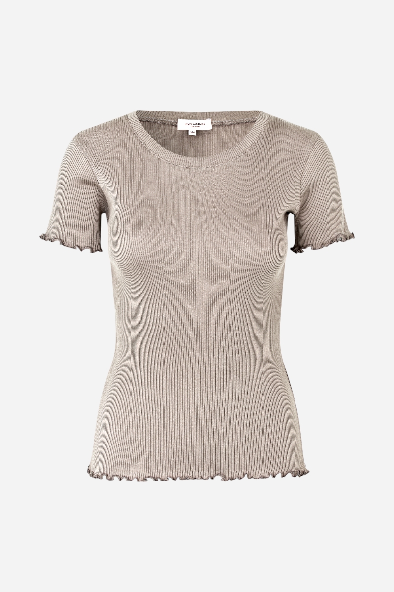 Rosemunde Cotton T-shirt - Silver Foder