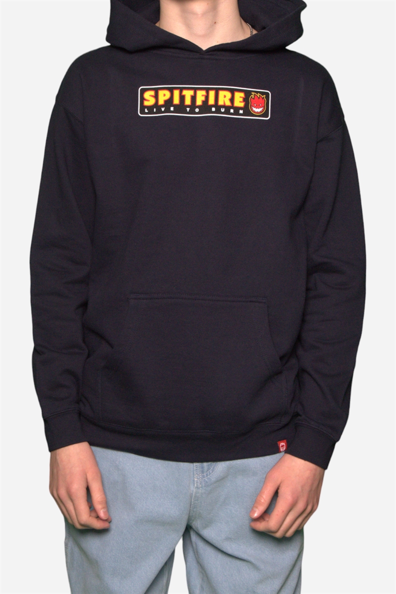 Spitfire Youth Hood Pullover Sweatshirt - Marinblå