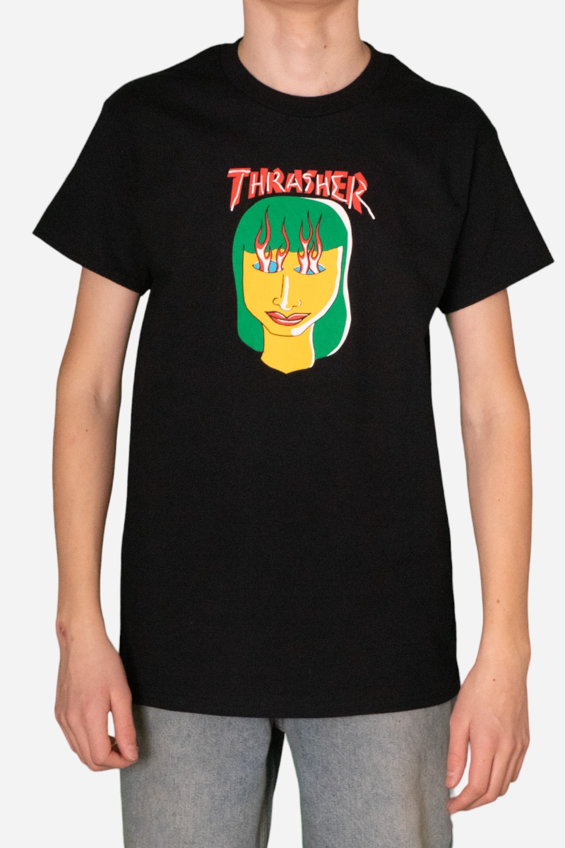 Thrasher Talk Shit By Gonz Tee - Svart