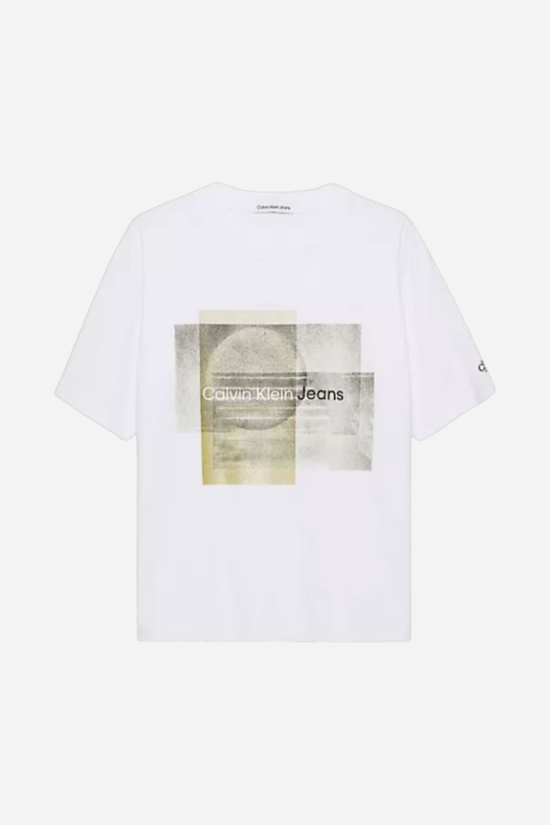 Calvin Klein T-shirt - Layered Graphic - Vit