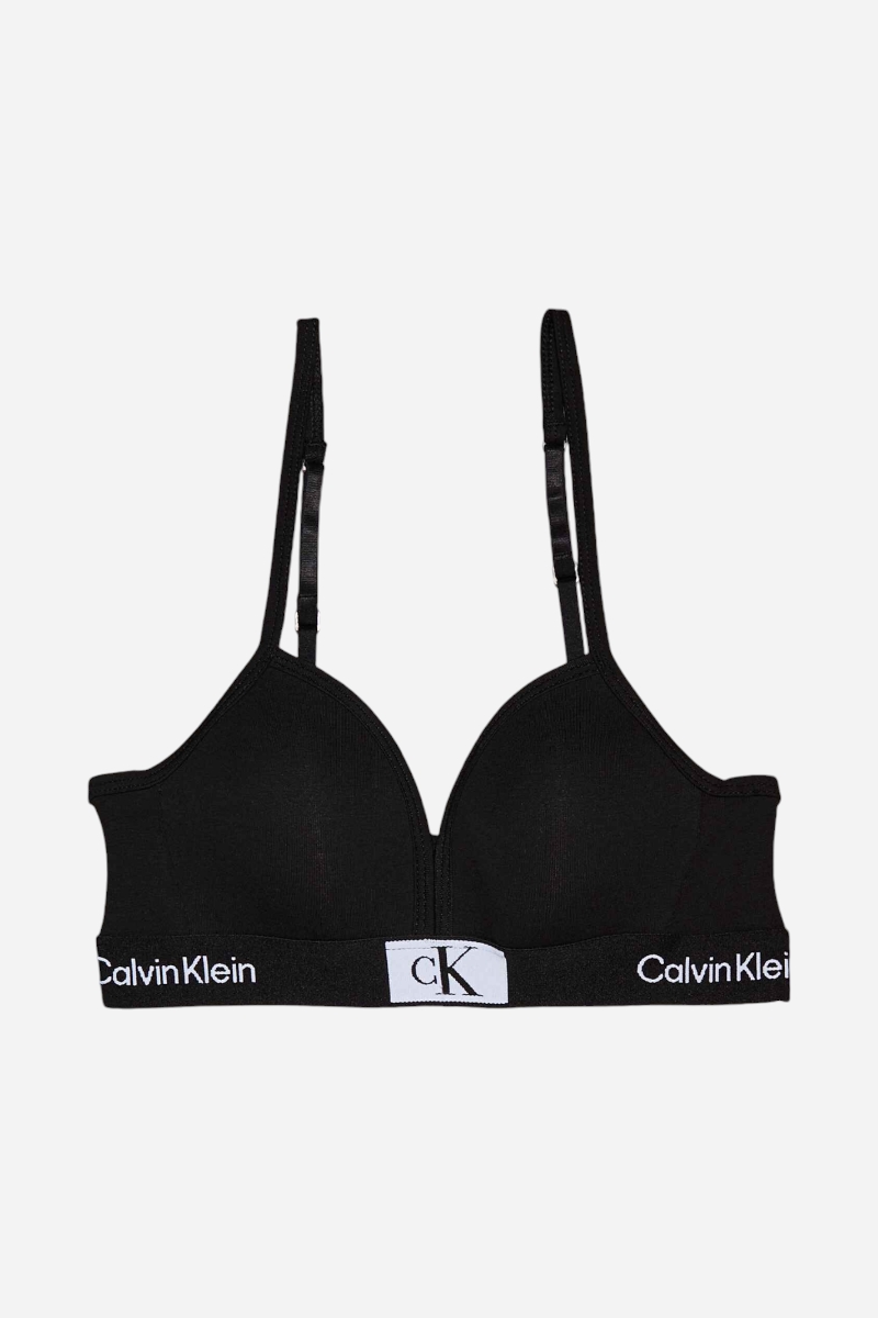 Calvin Klein Triangle BH - Vit / Svart