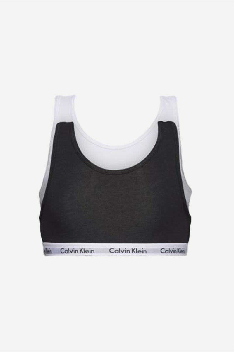 Calvin Klein Topp - 2-Pack - Svart / Vit