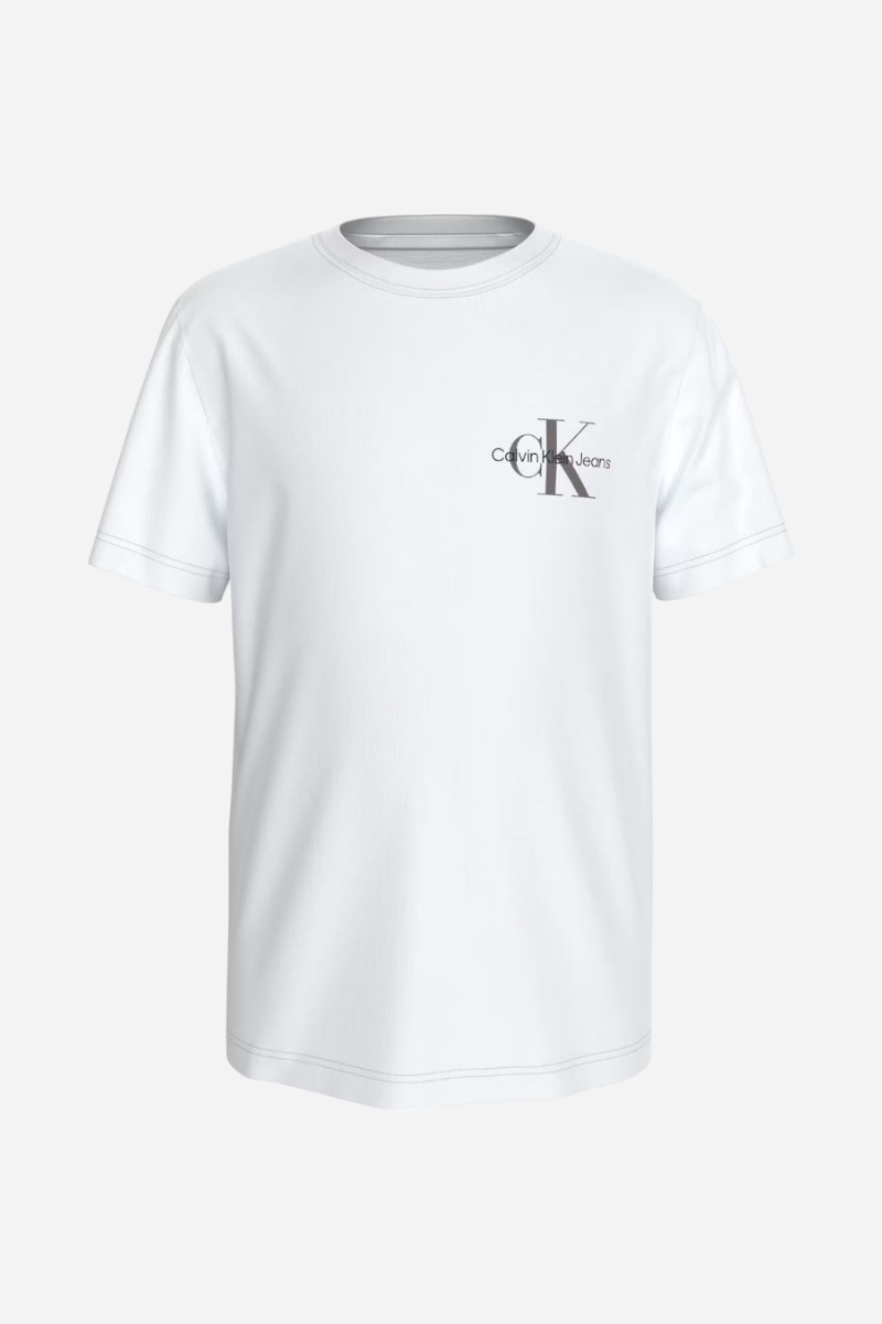 Calvin Klein Chest Monologo T-shirt - ljus vit