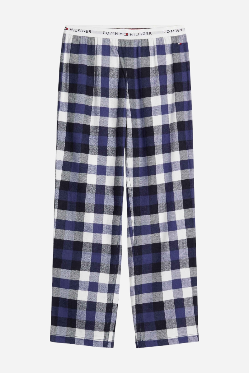 Tommy Hilfiger Flanell Pants - Heritage Check Midi Blue