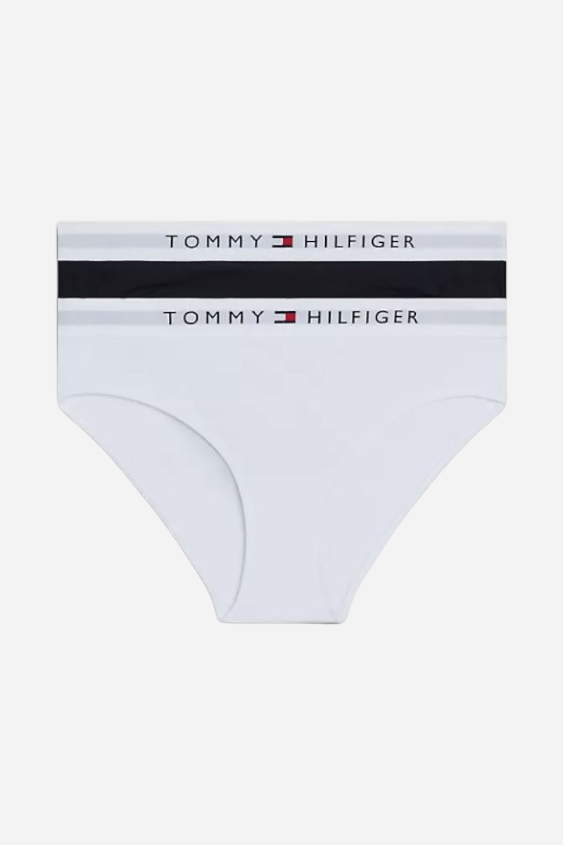 Tommy Hilfiger Trosa - 2-Pack - Vit / Svart