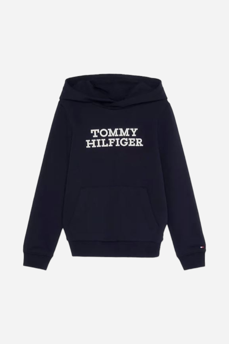 Tommy Hilfiger Hoodie - Logotyp - Desert Sky