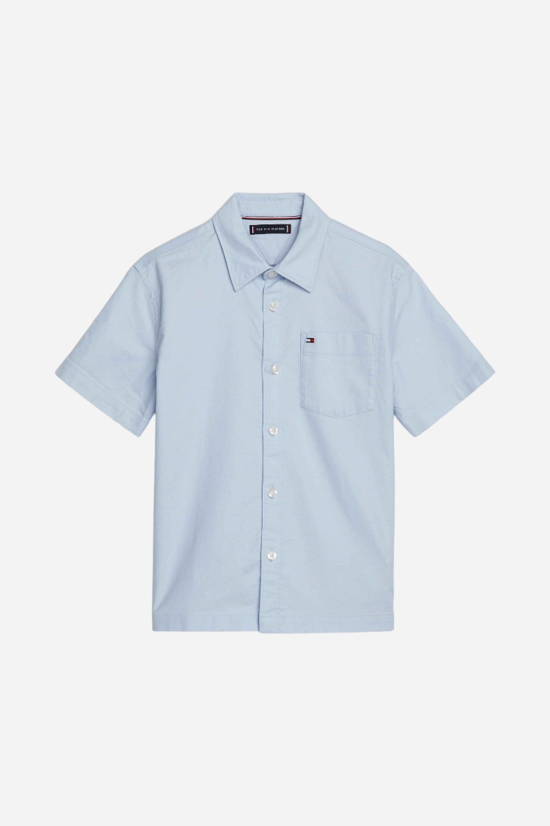 Tommy Hilfiger Skjorta k/æ - Solid Oxford - Breezy Blue