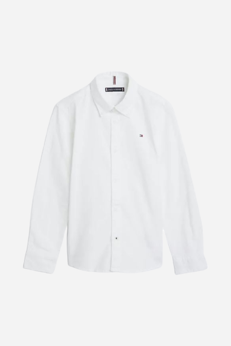 Tommy Hilfiger Skjorta L/E - Stretch Oxford - Vit